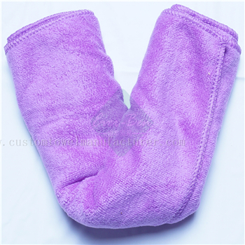 China Custom Microfiber spa savvy twist hair turban supplier Sauna Hair Dry Towels factory Barber Shop Purple Hair Drying Towel producer for Japan Korea
